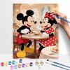 Disney Mickey and Minnie Mouse Dinner Oil Painting by Numbers Art Kit. Handmade Diy Painting Home Decoration Gifts