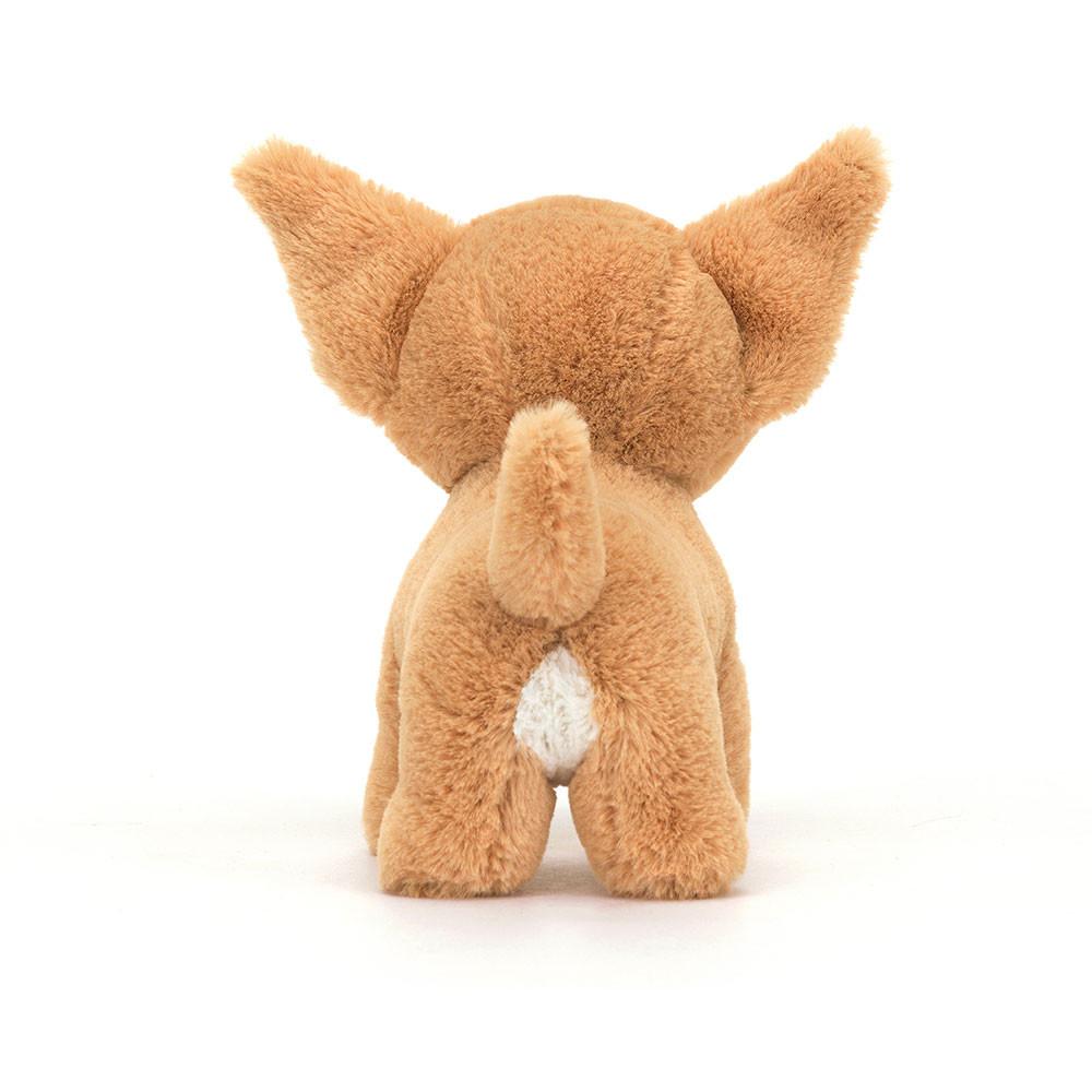 JELLYCAT Dog Series Isabel Chihuahua Orange Fun Animal Doll Plush Doll Sitting 17cm Height