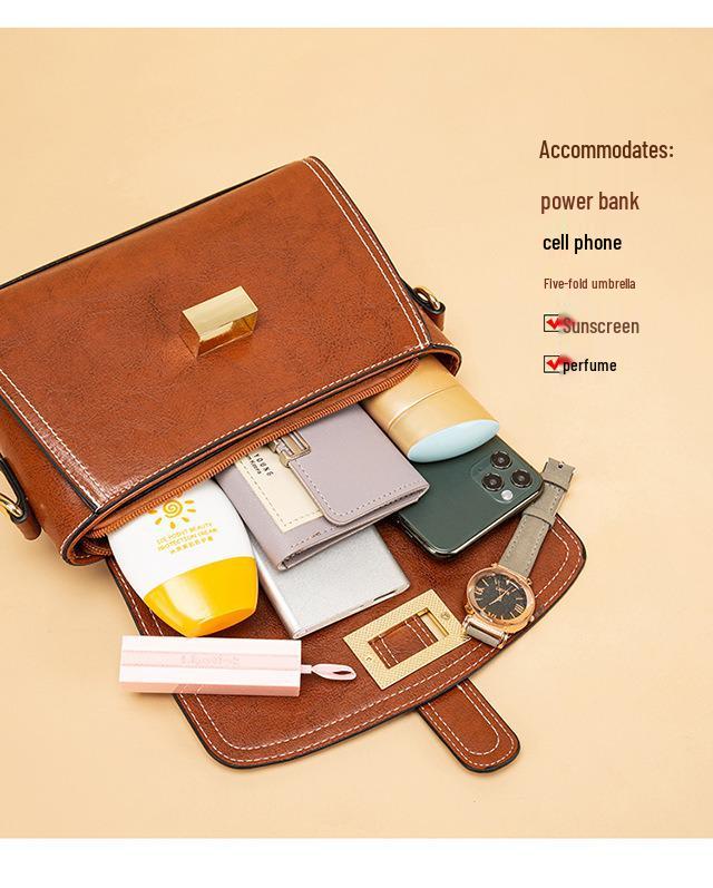 Women's Retro European & American Style Boston Shoulder Crossbody Bag