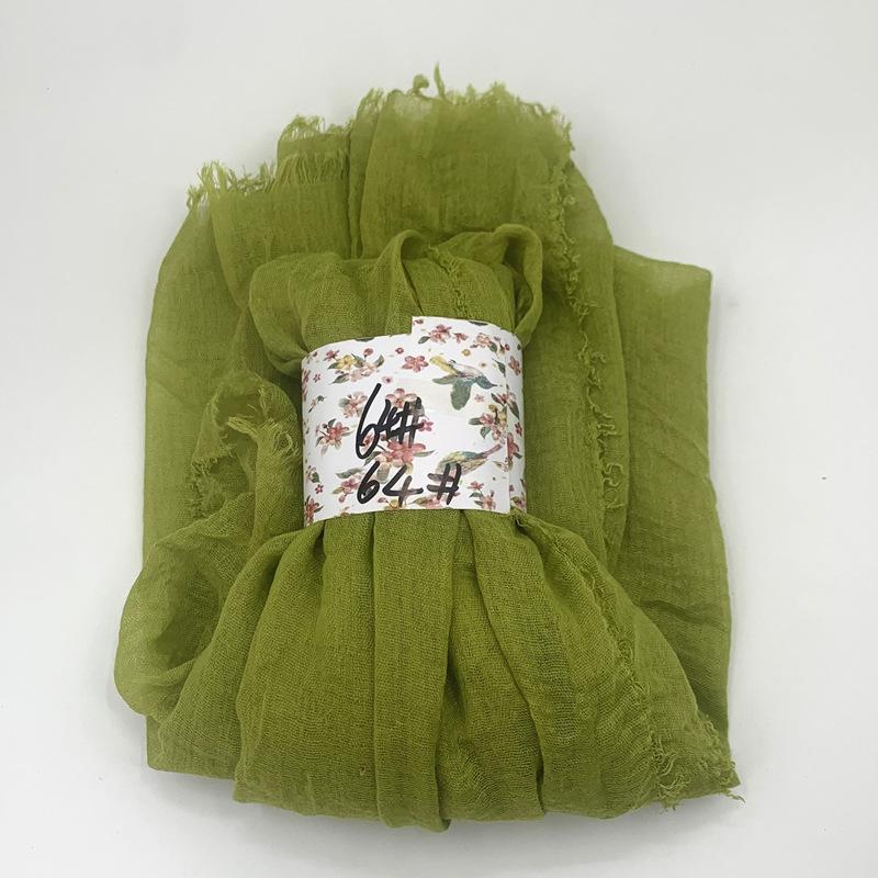 Women Cotton Scarf New Summer Girls Solid Color Sunscreen Thin Scarves Soft Shawl Foulard Viscose Spring Lady Wrap Shawls
