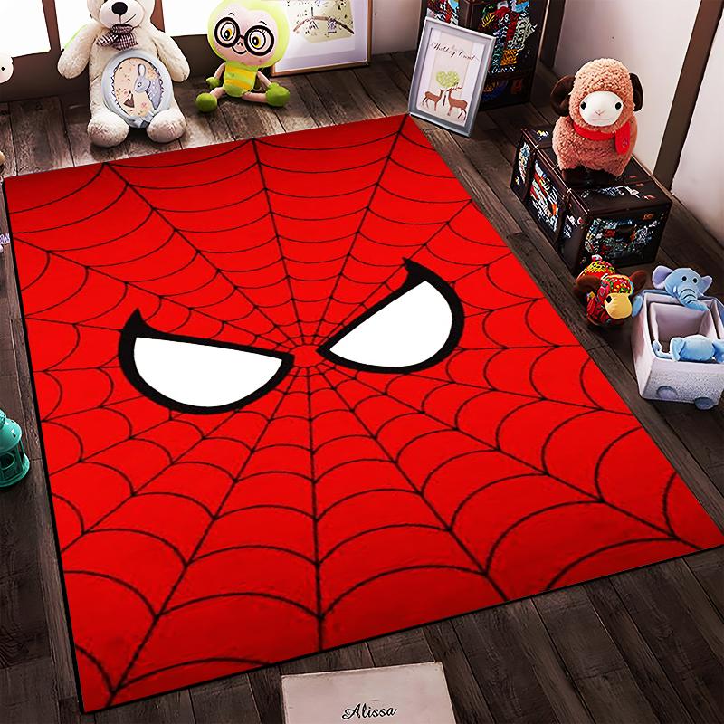 Spider Web Mask Design Rug Non-slip rug suitable for living room and bedroom sofas.