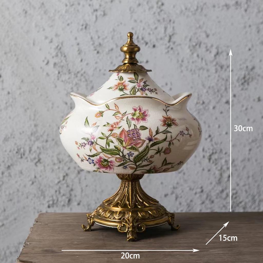 American Retro Ceramic Storage Jar Crafts, European General Jar Ornaments