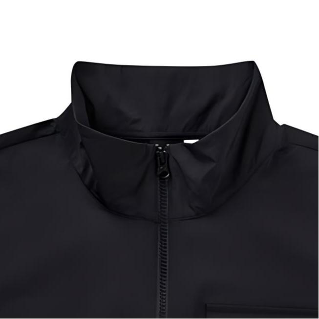 Skechers Comfortable Breathable Long Sleeve Jacket With Stand Collar And Zipper Men jackets Carbon-Black L224M083-0018