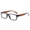 HD Square Presbyopic Glasses Neutral Anti Blue Light Glasses Full Frame Spring Legs Men's Reading Glasses 1.0 1.5 2.0