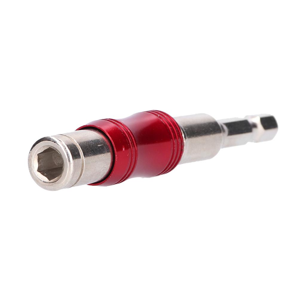 Hex Bit Tip Holder Chrome Vanadium Steel Self Locking Multi Angle Extension Rod for Electric Drill Screwdriver(Red