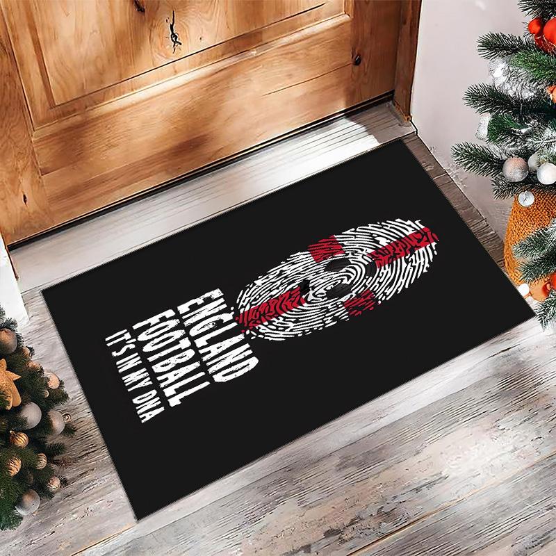 England national football team Printed Flannel Area Rug Non Slip Soft Polyester Floor Carpet Indoor Decor Mat for Bedroom Living Room Sofa