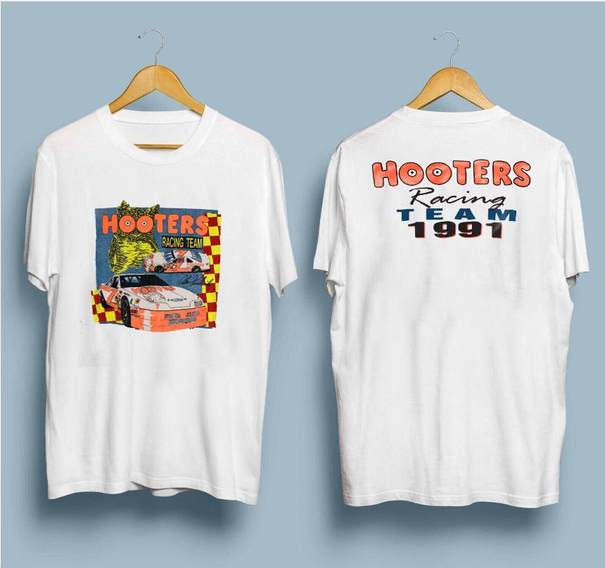 1991 Vintage Nascar T-Shirt Alan Kulwicki Hooters Racing Team Single Stitch XXXL