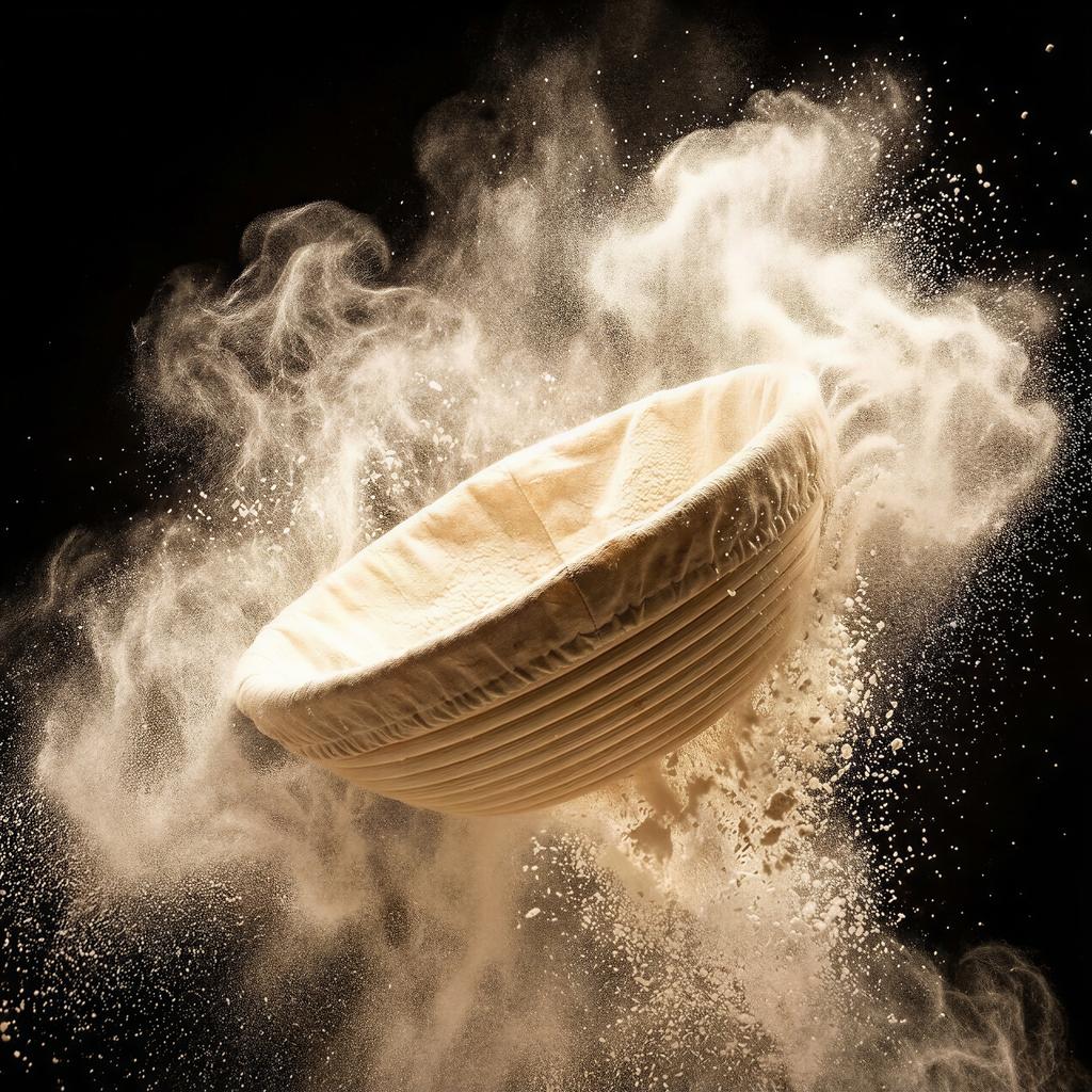 Ratan Basket 25Cm With Cover For Bread Proofing Ø 24.5Cm