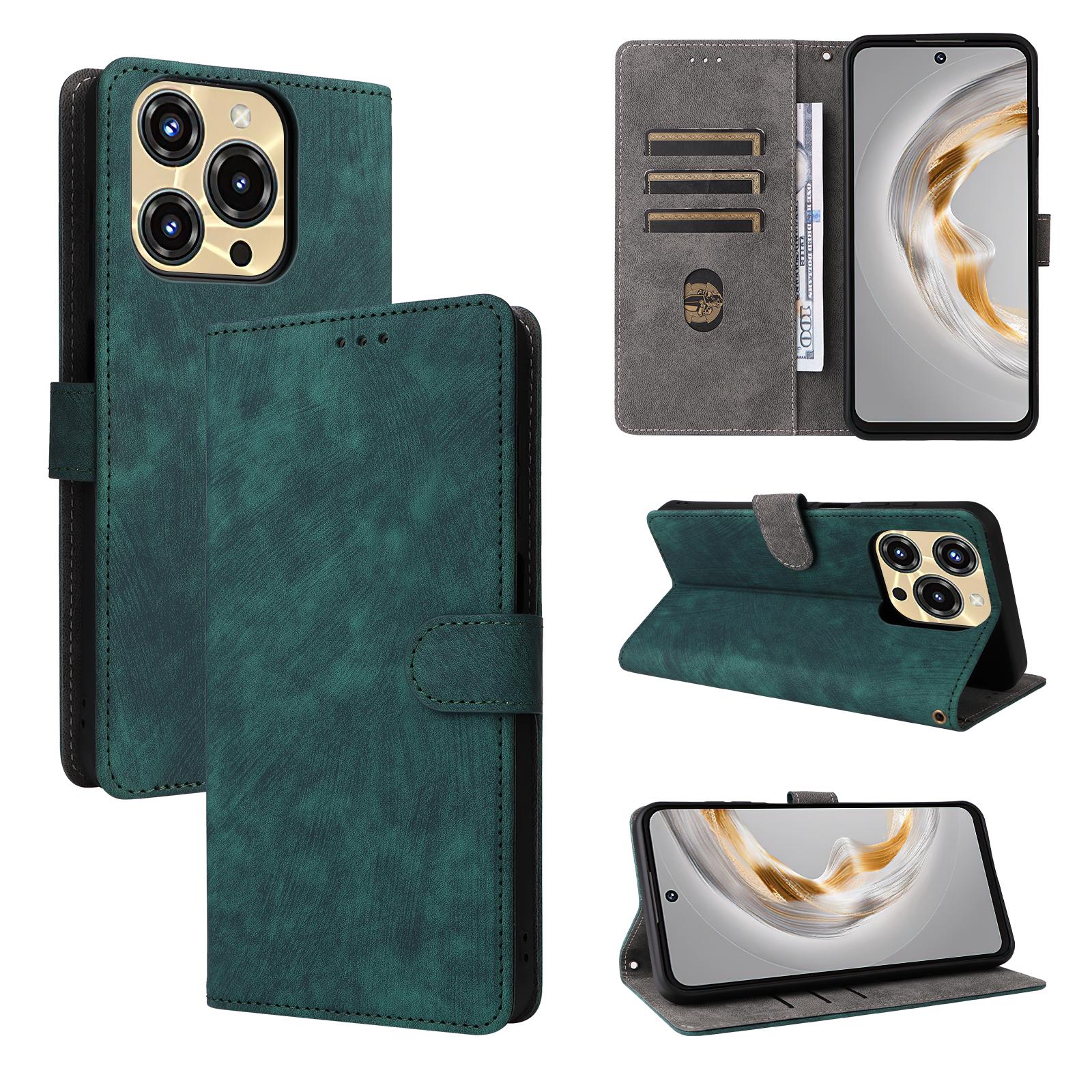 

Флип-чехол для Oukitel C69 Кожаный чехол для телефона из полиуретана Защита всего корпуса [Блокировка RFID] Защитные чехлы for Oukitel C69 зелёный