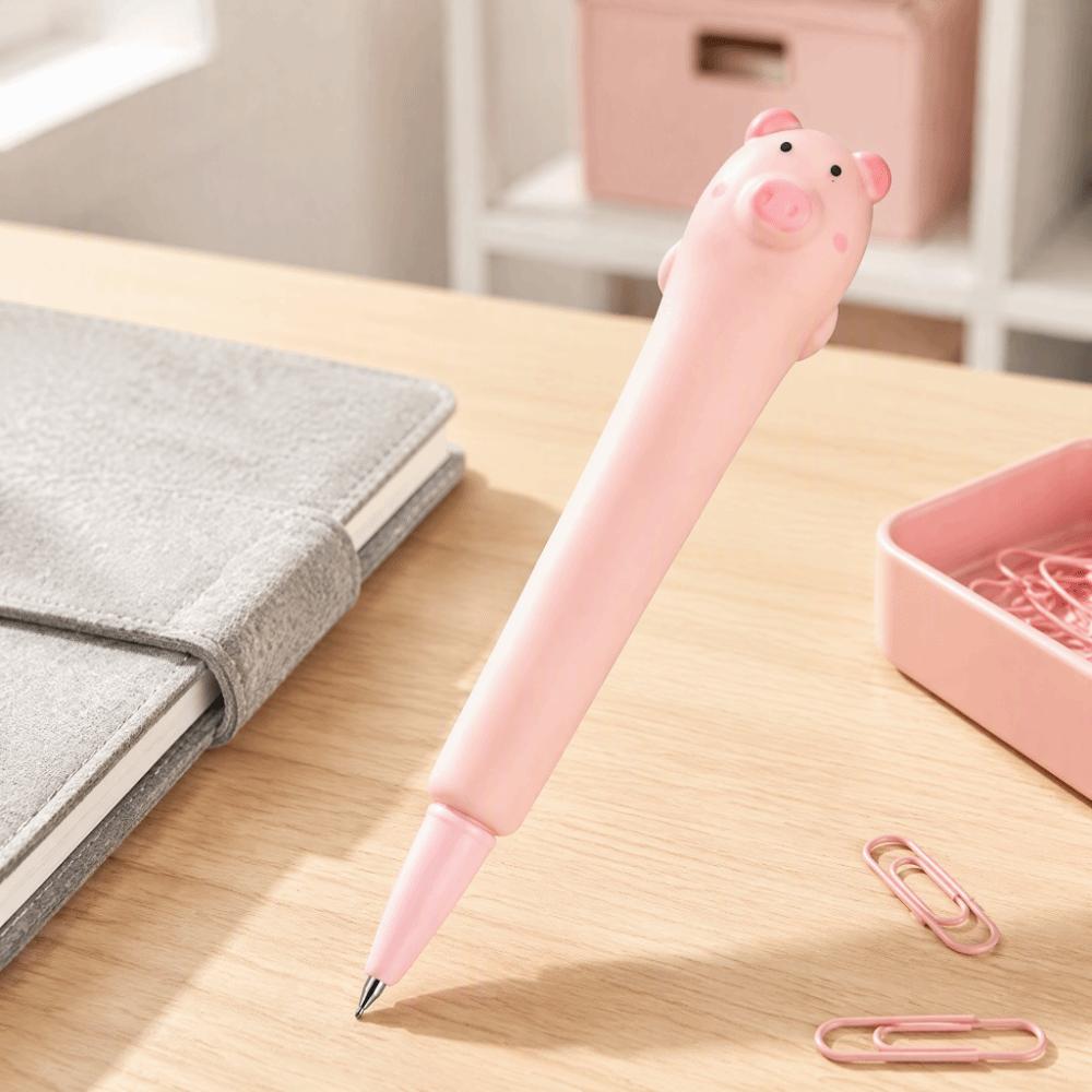 0.5mm Squeeze Pen Pig Shape Student Pen Cute Gel Pen  Office