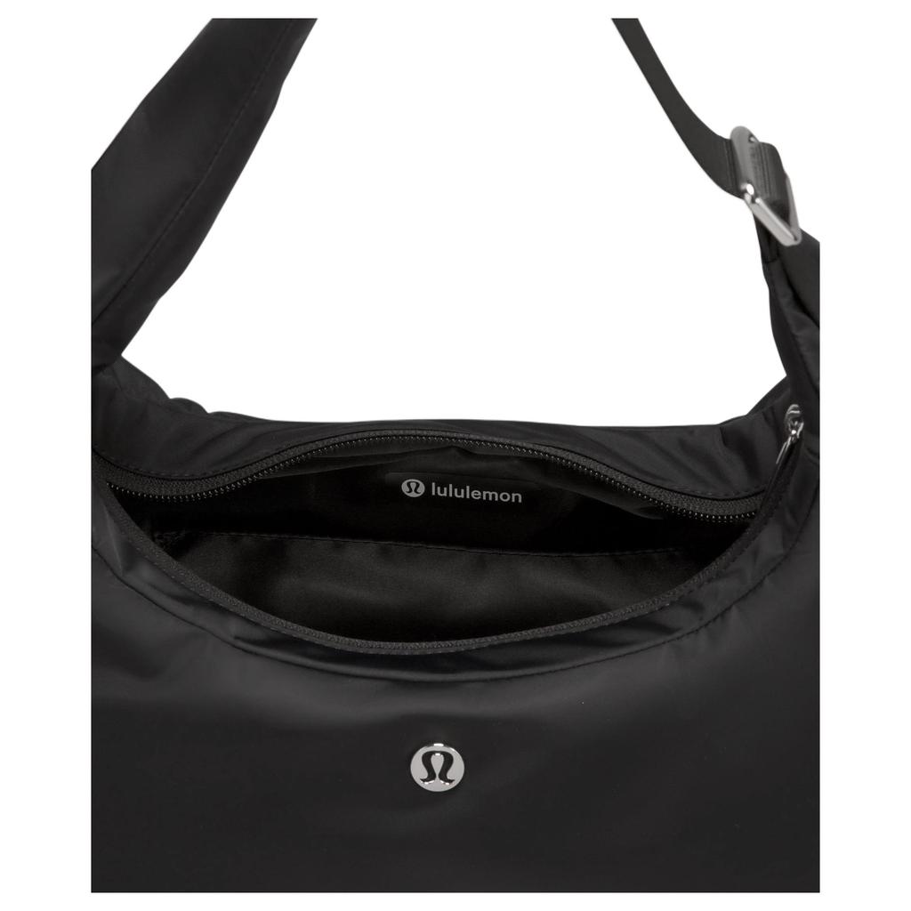 Lululemon 4L Metal Logo Zipper Closure Recycled Nylon Mini Tote Shoulder Bag Women bags Black LW9FRES-BLK