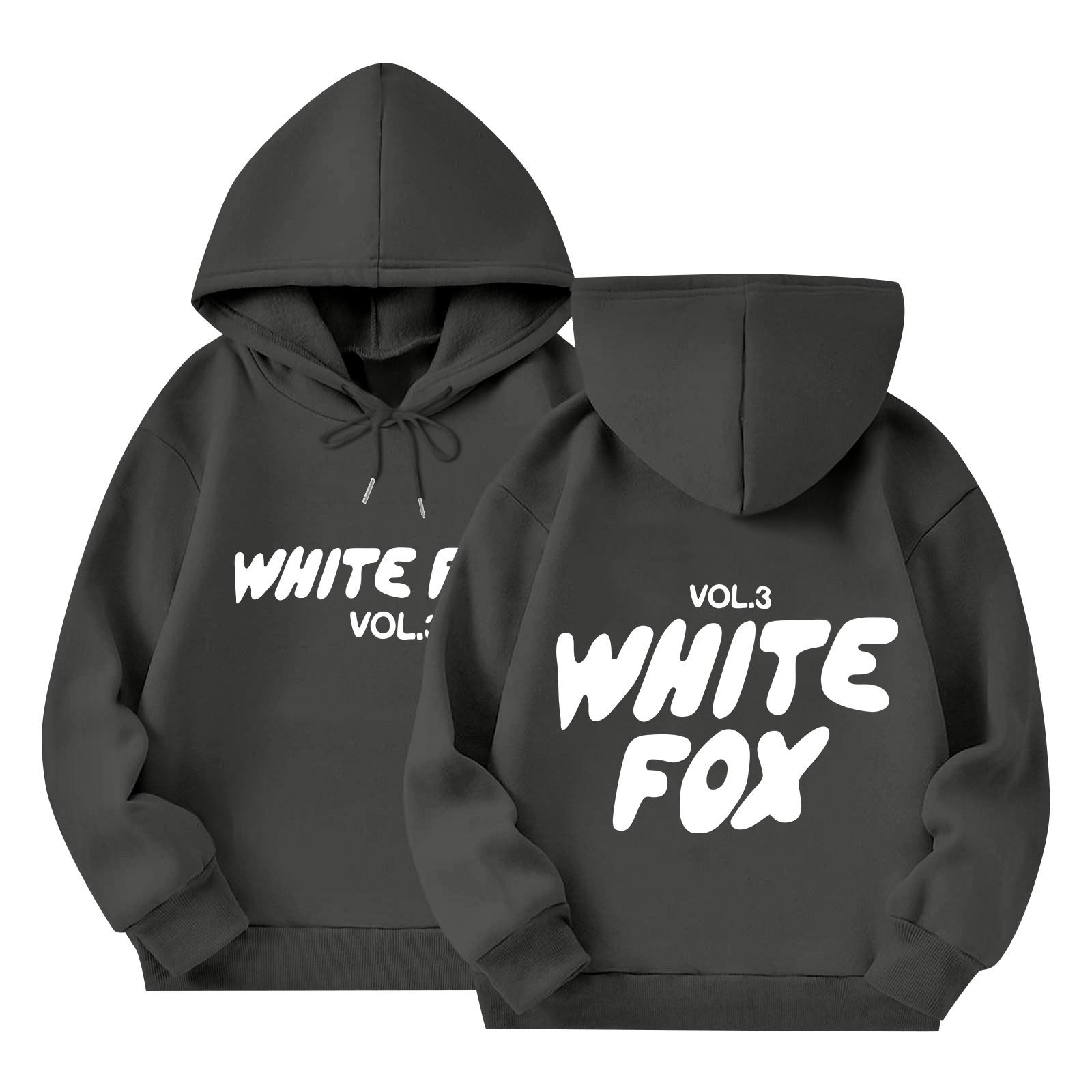 

Kids Long Sleeve Loose Pullover Letter Print Drawstring Hooded Sweatshirt 160