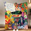 Kunstwerk Henri Matisse Gemälde Decke Weiche Korallen-Fleece-Decke 310 g/m² Flauschige Warme Decke für Sofa Bett Couch Schlafzimmer Dekor