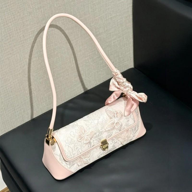 Französische Leichte Luxus Schmetterlingsstickerei Baguette-Tasche Ballett-Stil All-matching Achselhöhle