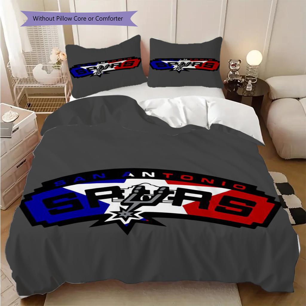 San Antonio Spurs Passion Court Bedding(1 * duvet cover + 2 * pillowcase, without core)Bedding set Duvet cover and pillowcase Christmas birthday gift