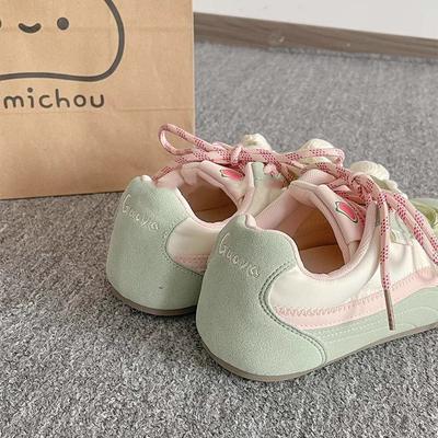 2025 Marca Zapatos de Mujer Delanteros con Cordones Vulcanizados para Mujer Combinación de Colores Ligeros El Más Vendido Cómodos Zapatos Casuales