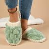 Simple and Stylish Indoor Home Comfort, Anti Slip and Warm, Soft Bottom, Silent Fur Slippers for Couples