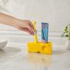 3D Printed Toothpaste Storage Rack, Cheese Shaped Toothbrush Holder, Moisture-Proof Multi-Sized Holes Organizer for Bathroom