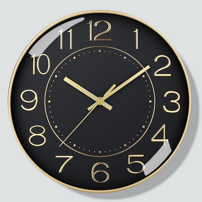 10 Inch 25cm Plastic Clock, Home Stereo Wall Clock, Bedroom Living Room, Minimalist Nordic Quartz Clock