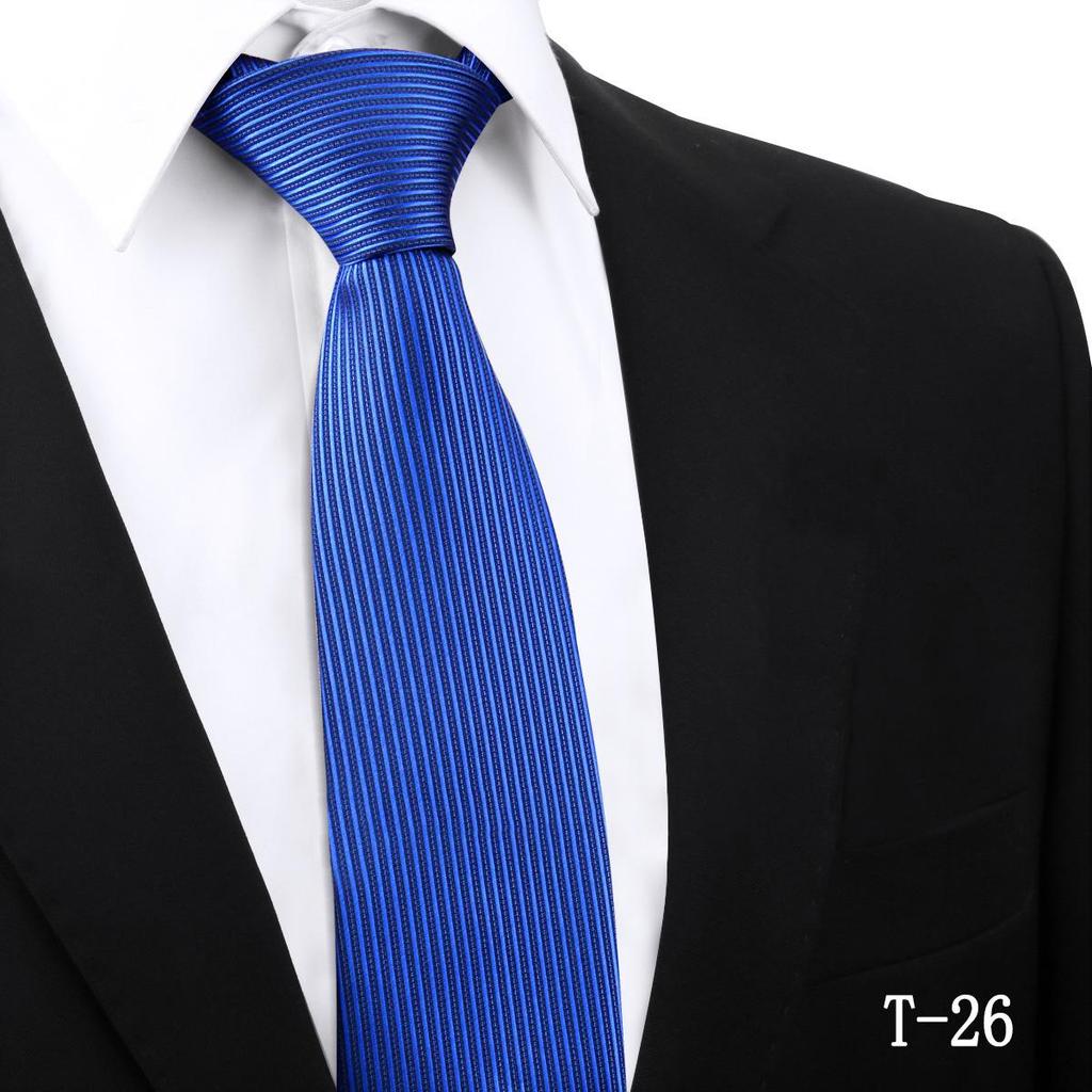 Handmade Paisley Stripe Jacquard Polyester Tie, 7.5cm