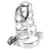New Lockable Chastity Belt Penis Bondage Cock Ring Sleeve Lock Metal Cock Cage Male Chastity Device Sex Toys for Men 40/45/50mm