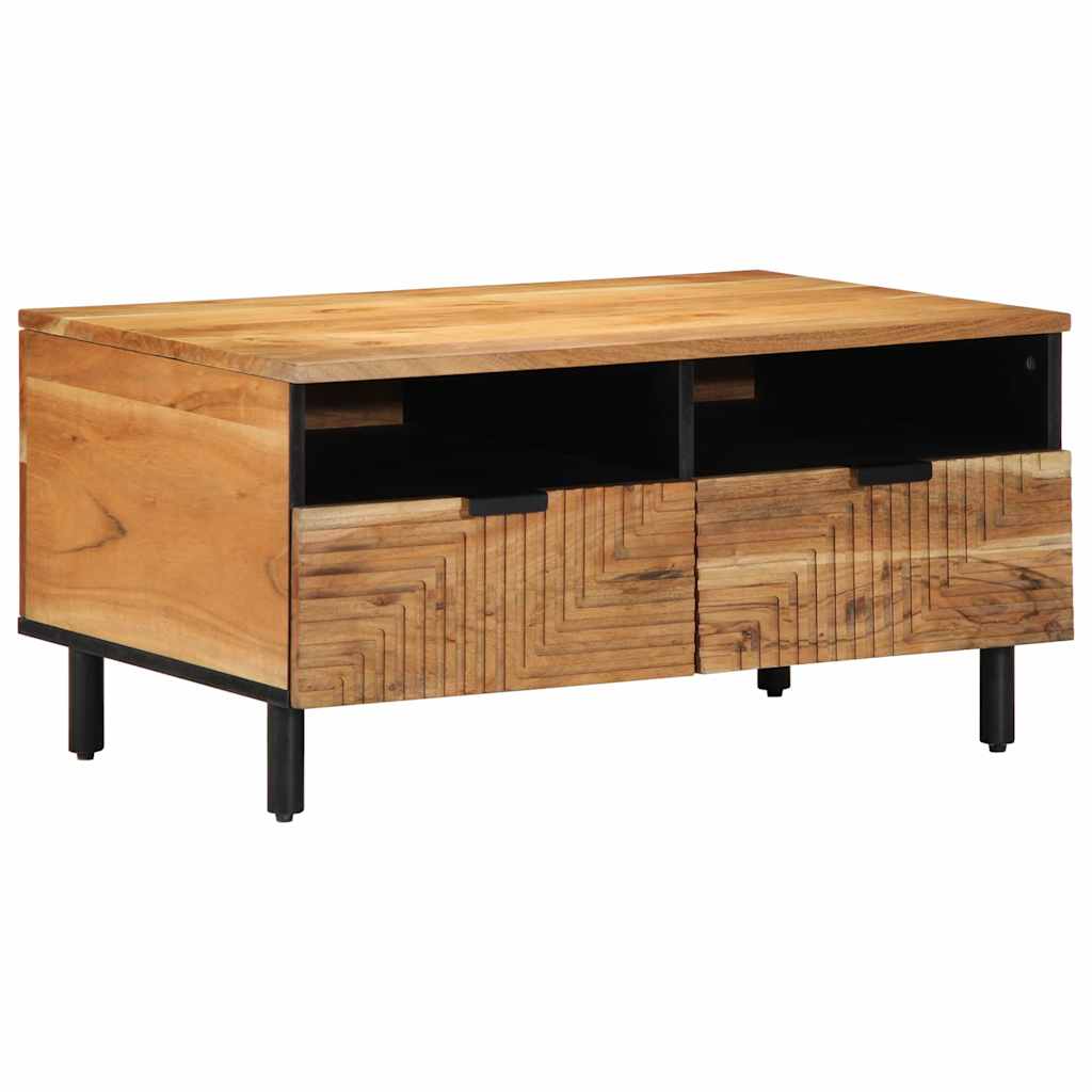 Coffee Table 80 x 54 x 40 cm Solid Wood Acacia