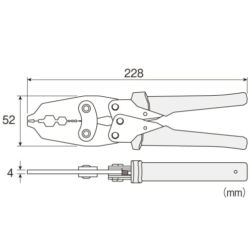 HOZAN Crimping Tool (for F-Type Connectors) Crimping Pliers, F-Type Connector, Antenna, P-716