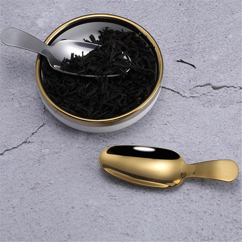 Mini Stainless Steel Spoons Kitchen Spice Condiment Sugar Tea Coffee Scoop Short