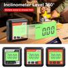 Magnetic Digital Level Angle Finder LCD Backlight Level Meter Inclinometer 4*90° Magnet Protractor Level Box For Woodworking