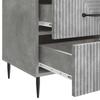Nightstand Concrete Gray 43 x 41 x 66.5 cm Particleboard