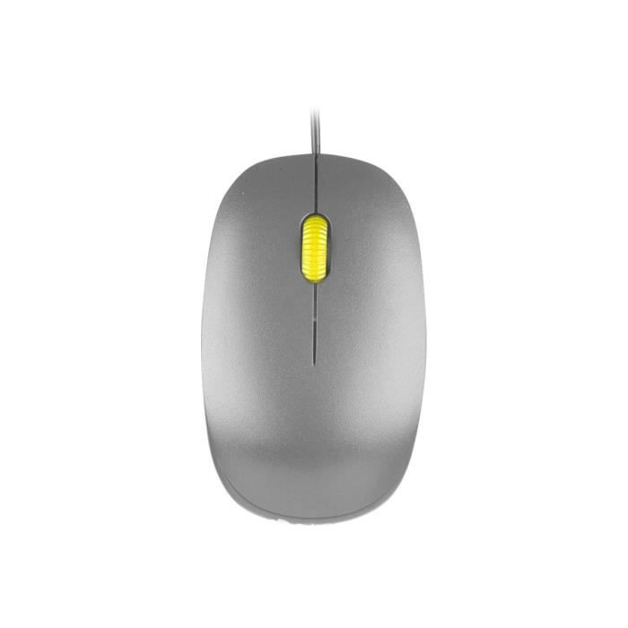 NGS Mouse - Wired Optical USB Grey