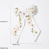 Elegant Relief Rose Flower Bows With Pearl Beaded Circles Heart Accents Romantic Pink White Accessories For Bridal Shower
