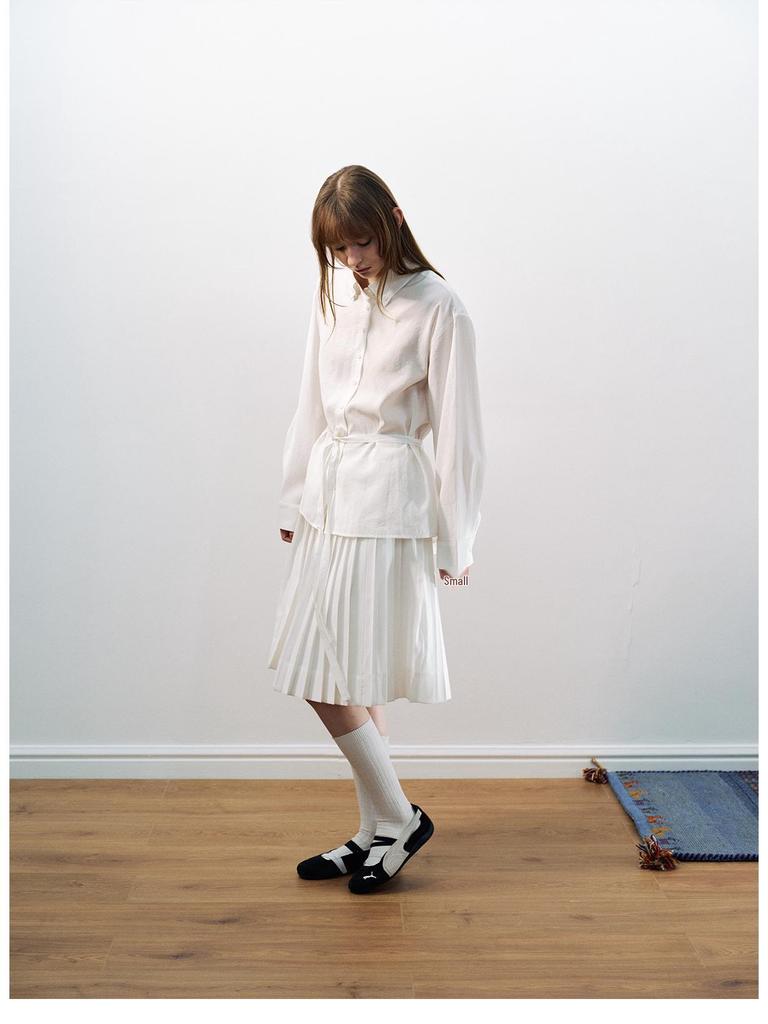 Spring New Modal Pleated Relaxed Midi Skirt - Cloud-Like Comfort