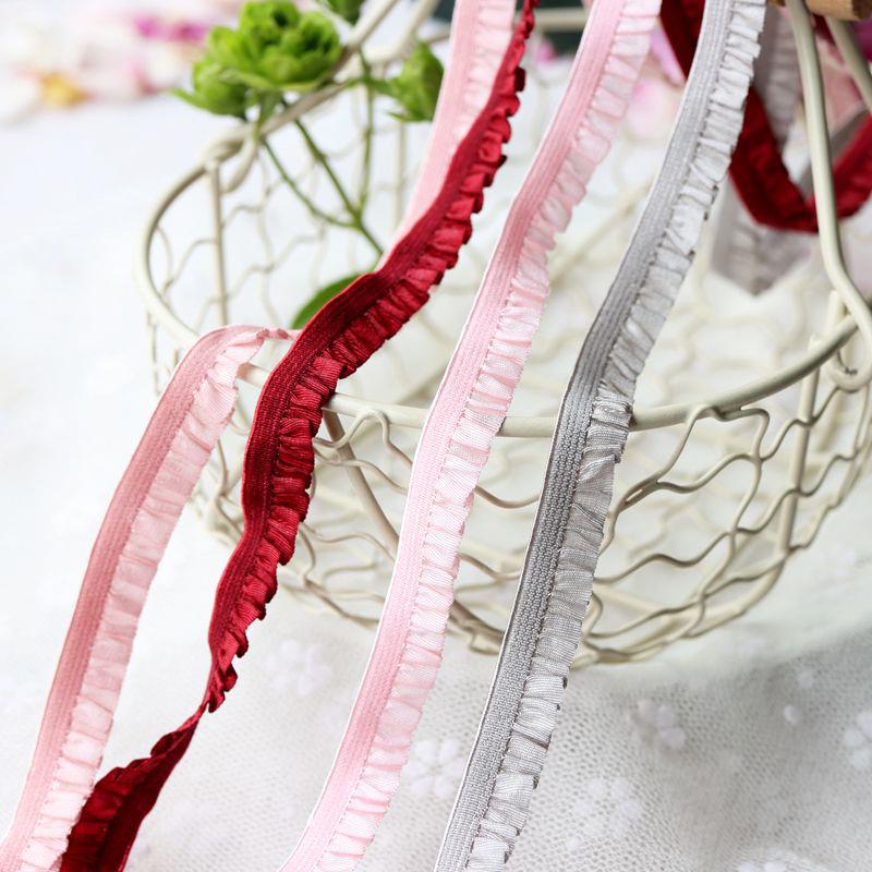1mx1cm Comfortable Gift Embellishments Elastic Handicrafts Lotus Leaf Edge Smooth Touch Soft DIY Elastic Band Hair Accessories