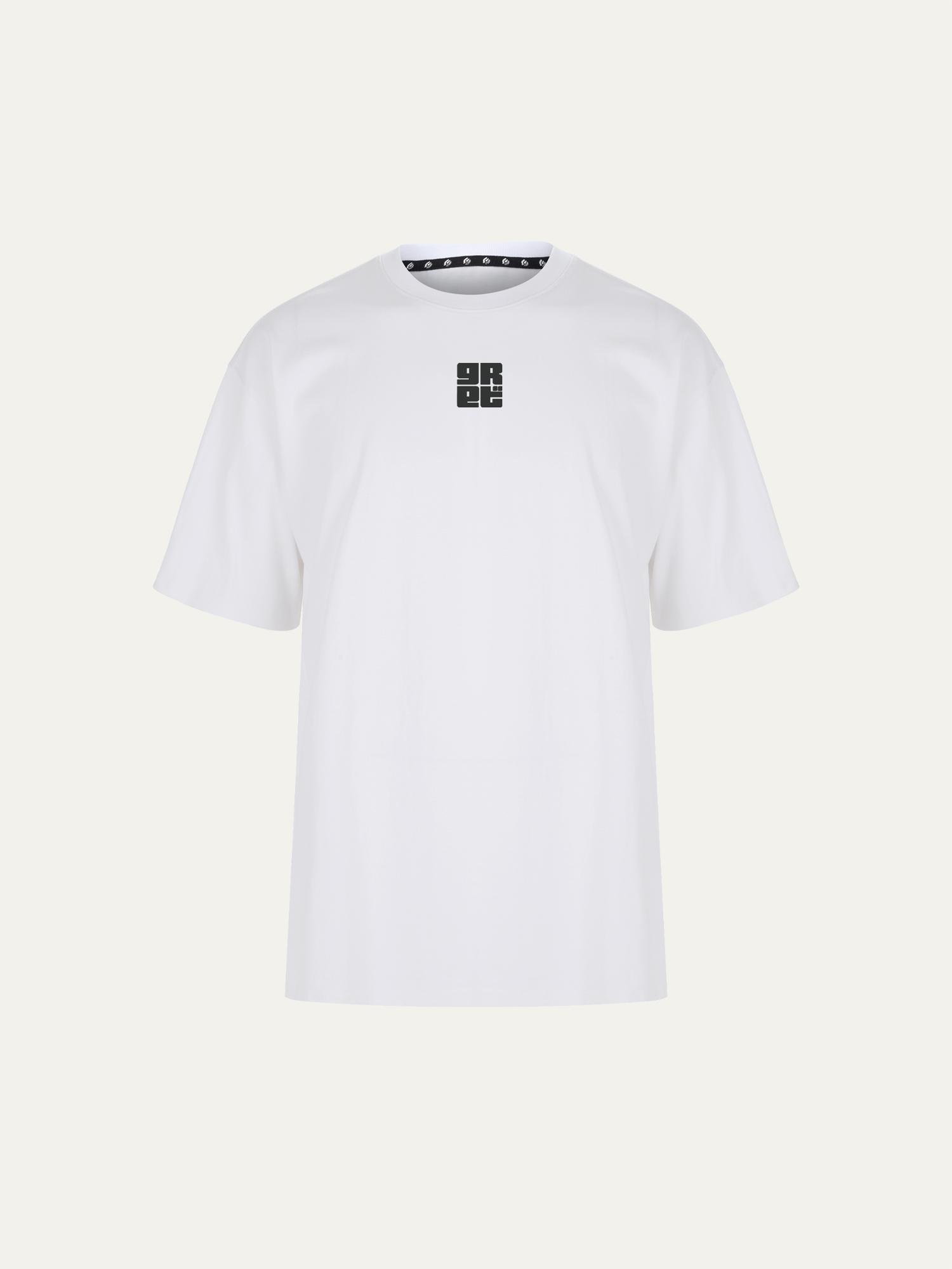 Футболка с логотипом Grounds Sweat Scotch по центру White/L