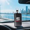 wszp1 Car Key Bag Carbon Fiber Key Holder Keyring Wallet Zipper For Seat Leon Ibiza Alhambra Exeo Altea Arona Mii IBL Car Accessories