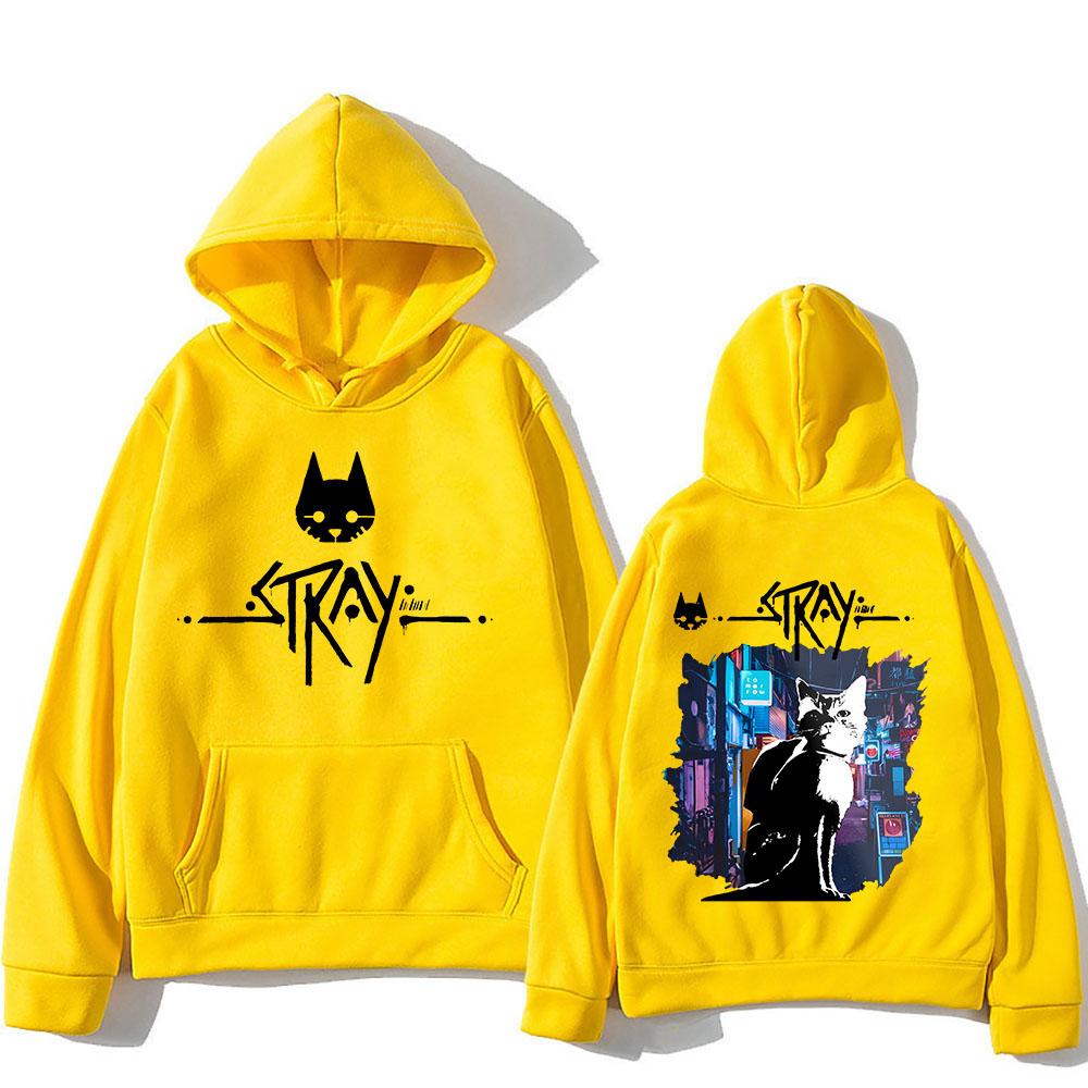 Nové mikiny pro zatoulané kočky Herní potisk Streetwear Unisex Ženy Ležérní Móda Nadměrná mikina Mikiny s kapucí Pulovry Tepláky Oblečení