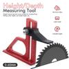 Woodworking Height Ruler Woodworking Tool Setting Gauge With Scale Aluminum Alloy Precision-Machined Measuring Tool For