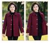 Stylish Cotton-Padded Woolen Coat for Middle-Aged Women - Fashionable and Thick for Autumn/Winter