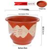 KEYSHEEL Classic Peony Plastic Planter with Tray