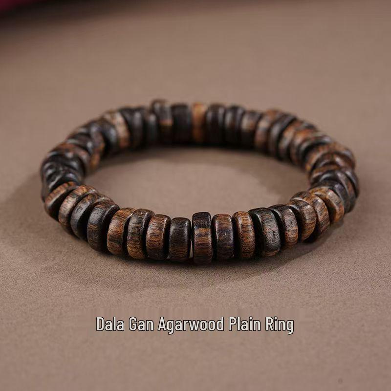 Natural Agarwood Irregular Beads Bracelet - Prayer Beads for Men and Women, Single Strand Wenwan