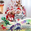 6pcs 3D Printed Dinosaur Skeletons, T-Rex Triceratops Spinosaurus Fidget Toys,3D Printed Dragon Animals Toys,Dragon Fidget Toy Kids Girl,Dinosaur