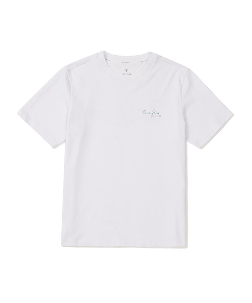SNOWPEAK APPAREL Askin Women'S Lettering Short Sleeve T-Shirt (S25Mwfts85) White