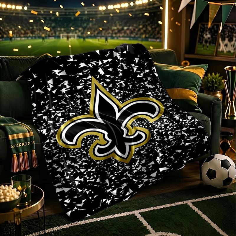 New Orleans Helmet Blanket Lightweight Flannel Bedding Blanket Perfect for Travel, Camping, Living Rooms, Offices, Sofas, Fan Christmas gift