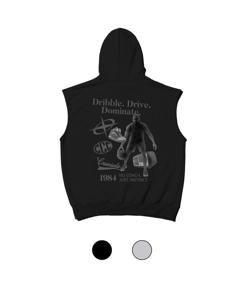 CREAM SODA LAB 1984 Dominant Sleeveless Hoodie Black