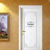 Removable Waterproof Bathroom Toilet Door Wall Decal Sticker Home DIY Decor