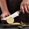 Stainless Steel Fruit Knife Mongolian Meat Cleaver Pocket Knife Multifunctional BBQ Meat Cutting Boning Knife with Knife Sheath