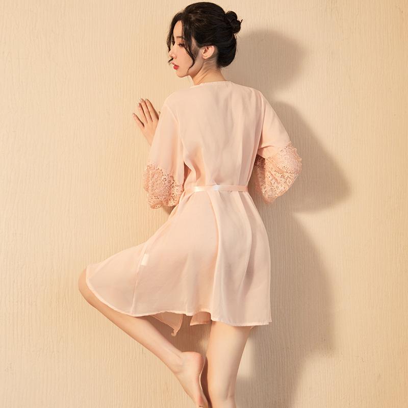 Sexy Underwear Perspective Home Women's Bathrobes Sex Underwear Bed Adult Products Cardigan Adult New Sexy Pajamas Sex
