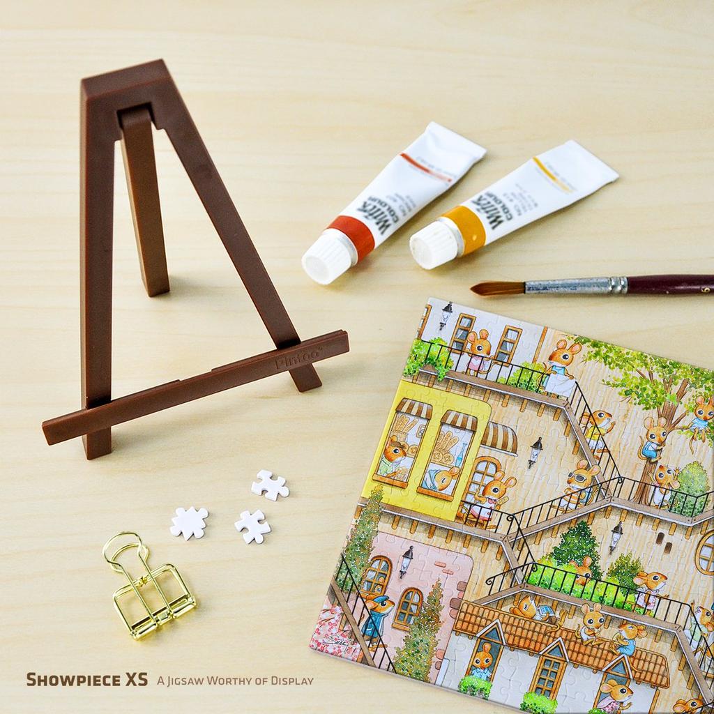 Pinto Mini Plastic Jigsaw Puzzle Mouse for Kids and No Broken Clicks into Place 368-Piece "SMART_Giga Treehouse" (13x19cm) Adults, Pieces, [P1199]