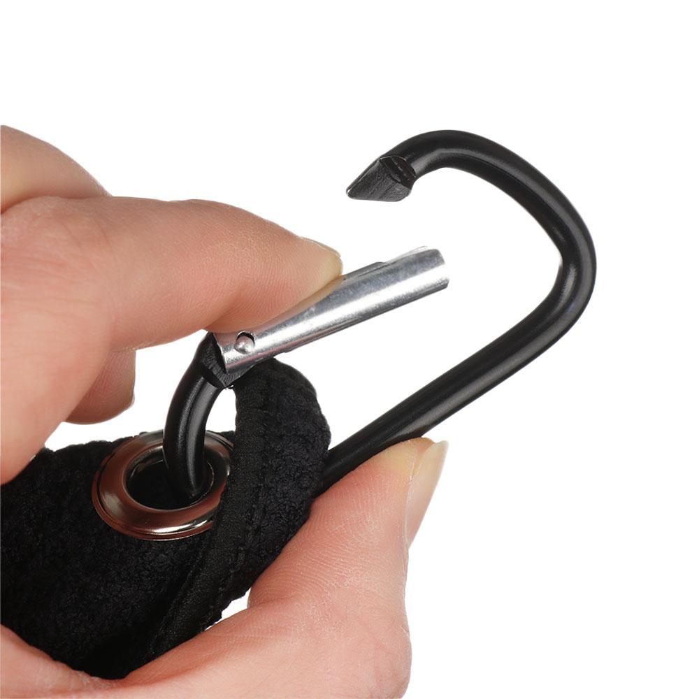 High Water Absorption Balls Hands Golf Towel Cleans Clubs With Carabiner Hook Cleaning Towels